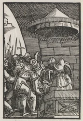 A queda e redenção do homem: Pilatos lavando as mãos