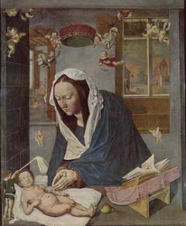 Albrecht Dürer Painel central Altar mariano
