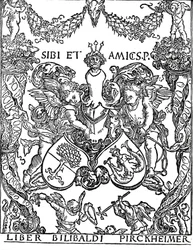 Bookplate de Willibald Pirkheimer, c1502-1503, 1906