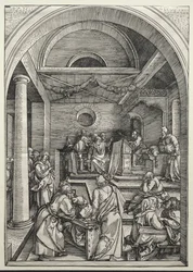 Cristo discutindo com os médicos, c. 1503-1504.
