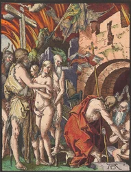 Cristo no Limbo, da Small Woodcut Passion.nd