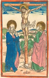 Cristo na Cruz entre a Virgem e São João
