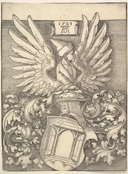 Brasão de Albrecht Dürer, 1523.