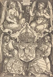 Brasão do Império Alemão e Cidade de Nuremberg, 1521.