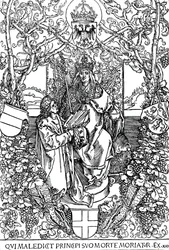 Conrad Celtis apresenta seu livro quatro livros adora Maximilian 1 de 1502 1906