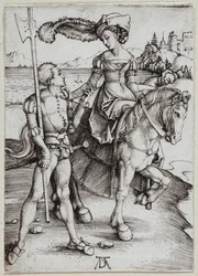 A dama a cavalo e o lansquenete