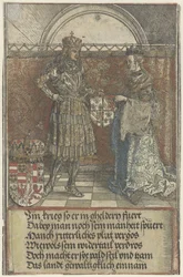 O casamento da Borgonha: Maximiliano se casa com Maria da Borgonha Arco do Triunfo do Imperador Maximiliano I (título da série)
