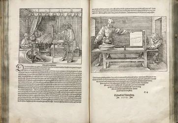 Ilustração dos Quatro Livros sobre Proporção Humana, 1528
