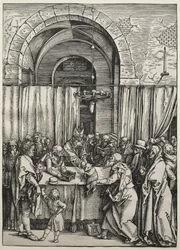 Oferta de Joachims Rejeitada pelo Sumo Sacerdote, c. 1504-1505.