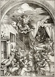 A Vida da Virgem: O Nascimento da Virgem (Bartsch 80)