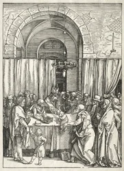 Vida da Virgem: Rejeição do sacrifício de Joachims, 1504-1505.