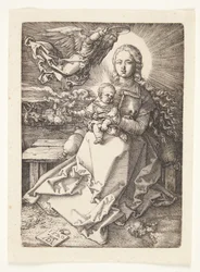 Madonna coroada por um anjo