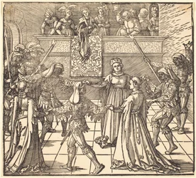 Dança de máscaras com tochas