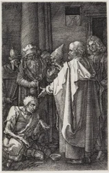 Pedro e João curam o coxo