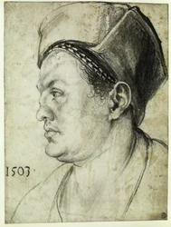 Retrato de perfil de Willibald Pirckheimer
