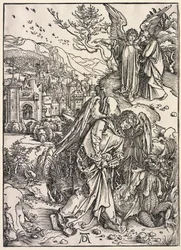 Revelação de São João: anjo com a chave do poço do abismo, 1511.