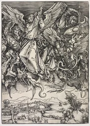 Revelação de São João: São Miguel lutando contra o Dragão