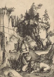 São Jerônimo penitente no deserto, c. 1496.