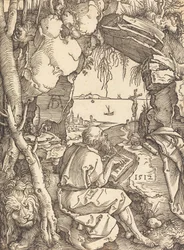 São Jerônimo em uma caverna, 1512.