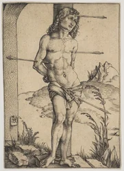 São Sebastião amarrado à coluna