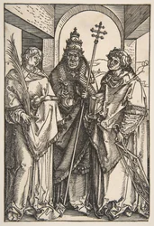 Santo Estêvão, São Sisto e São Lourenço.