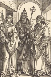 Santos Stephen, Sixtus e Lawrence, provavelmente c. 15041505.