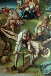 Sete Dores Políptico Cristo pregado na cruz, 1495-1496.
