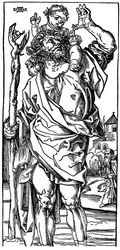 São Cristóvão carregando o Menino Jesus, 1525, 1936