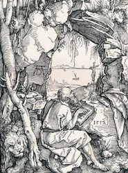 São Jerônimo em uma caverna, 1512 1906