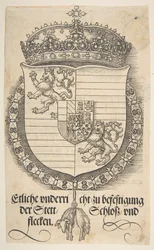 Os braços de Fernando I, rei da Hungria e Boêmia.