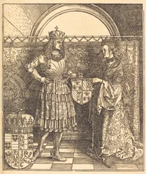 O noivado de Maximiliano com Maria da Borgonha, 1515.
