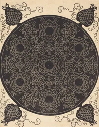 O quarto nó que combina sete grupos circulares de nós com centros pretos, provavelmente 1506-1507.