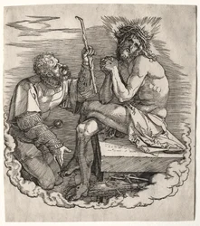 A Grande Paixão: Página de rosto - Cristo, homem das dores.