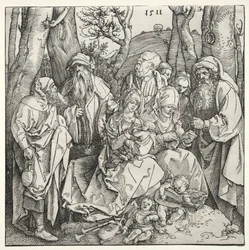 A Sagrada Família com Dois Anjos Músicos, 1511.