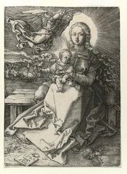 A Madonna coroada por um anjo, 1520