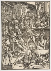 O Martírio de São João, de The Apocalypse, Latin Edition 1511, ca. 1496