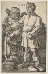 O casal de camponeses no mercado, 1519.