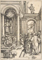 A Apresentação da Virgem no Templo, de A Vida da Virgem, ca. 1503