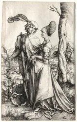 O passeio, c. 1497
