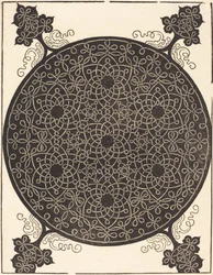 O sexto nó que combina sete pequenos sistemas de nós com centros pretos, provavelmente 1506-1507.