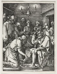 A pequena paixão: Cristo lavando os pés de São Pedro