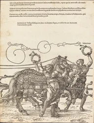 A Carruagem Triunfal de Maximiliano I (O Grande Carro Triunfal) [placa 6 de 8]