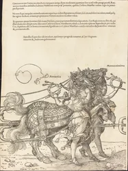 A Carruagem Triunfal de Maximiliano I (O Grande Carro Triunfal) [placa 7 de 8]