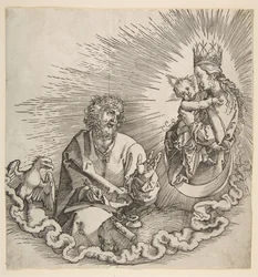A Virgem Aparecendo em São João, Frontispício do Apocalipse, 1511.