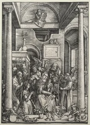 A Virgem e o Menino Cercados por Santos e Anjos, c. 1500-1502.