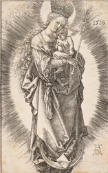 A Virgem com uma coroa de estrelas e um cetro, 1516.