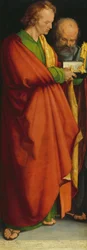 Vier Apostel: Heilige Johannes Ev. und Petrus