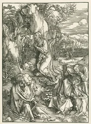 Agonia no Jardim - Cristo no Monte das Oliveiras, c.1496-97 (xilogravura)