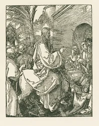 Entrada de Cristo em Jerusalém, c.1508-09 (xilogravura)