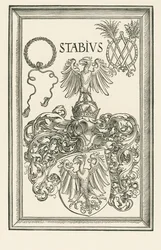 Brasão de armas de Johannes Stabius, c.1514 (xilogravura)